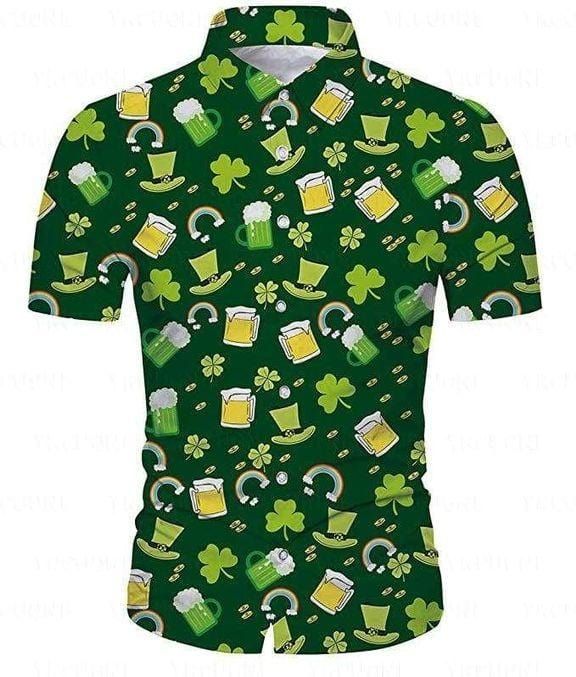 Felacia [Hawaii Shirt] Irish Pride Happy St. Patrick's Day Celtic Symbols Hawaiian Aloha Shirts-ZX3237